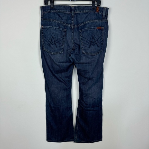 7 For All Mankind Brett Jeans Straight Leg Denim - Picture 2 of 4